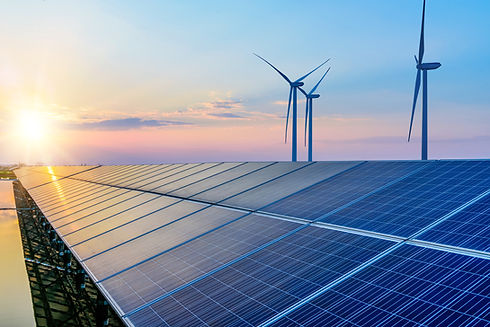 Energia solar limpa em uma fazenda de geração